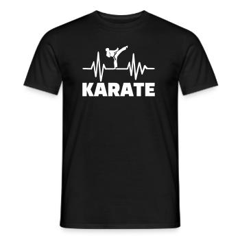 Karate - Men's T-Shirt - black - Front - AI Model Male 178 light (178cm)