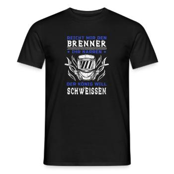 Schweißer Metallbauer Schlosser schweissen Beruf - Männer T-Shirt - Schwarz - Vorne - AI Model Male 178 light (178cm)