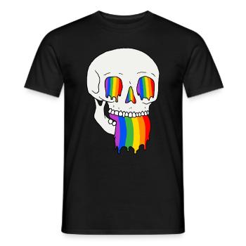 Braver avec fierté - T-shirt homme - noir - Devant - AI Model Male 178 light (178cm)