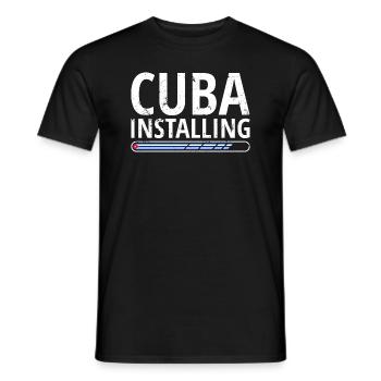 Kuba Flagge Karibik Urlaub Cuba Reise Havanna - Männer T-Shirt - Schwarz - Vorne - AI Model Male 178 light (178cm)