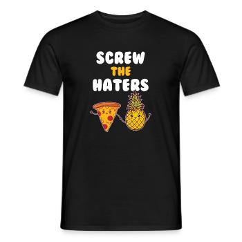 Citations drôles de pizza hawaïenne et d’ananas - T-shirt homme - noir - Devant - AI Model Male 178 light (178cm)