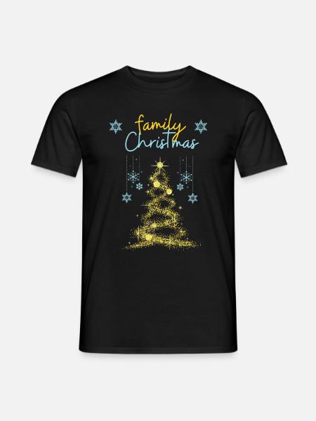family christmas - T-shirt homme - noir