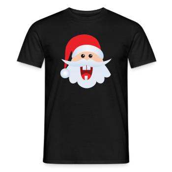 Funny Santa Claus! Funny Santa Claus - Männer T-Shirt - Schwarz - Vorne - AI Model Male 178 light (178cm)