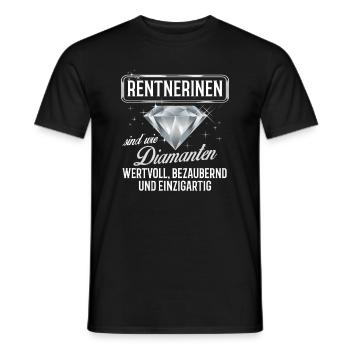 RENTNERINNEN - DM - Männer T-Shirt - Schwarz - Vorne - AI Model Male 178 light (178cm)