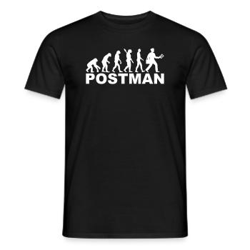 Evolution postman - T-shirt homme - noir - Devant - AI Model Male 178 light (178cm)
