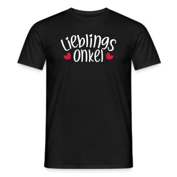 Lieblingsonkel Bester Onkel Geschenk Neffe Nichte - Männer T-Shirt - Schwarz - Vorne - AI Model Male 178 light (178cm)