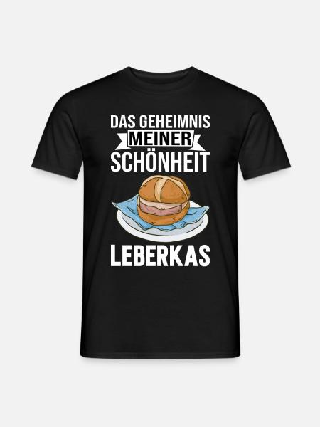 Leberkas Leberkäse Bayern Fleischkäse - Männer T-Shirt - Schwarz