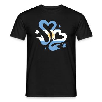 Argentinien Fahne Südamerika Argentinische Flagge - Männer T-Shirt - Schwarz - Vorne - AI Model Male 178 light (178cm)