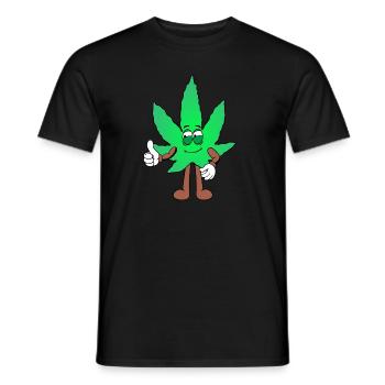 Der Bloom - Weed Cannabis Stoned Hanf Marihuana - Männer T-Shirt - Schwarz - Vorne - AI Model Male 178 light (178cm)