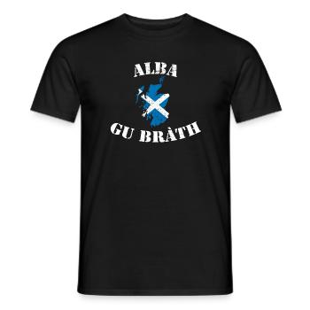 Schottland für immer I Alba gu bràth - Männer T-Shirt - Schwarz - Vorne - AI Model Male 178 light (178cm)
