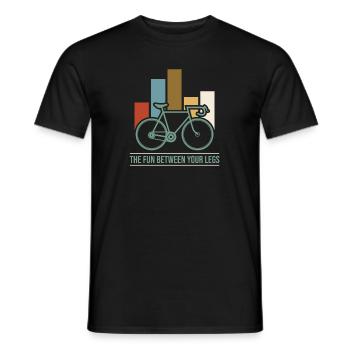Chemise Vintage Vélo Vintage - T-shirt homme - noir - Devant - AI Model Male 178 light (178cm)