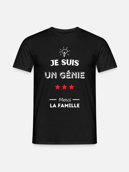 Je suis un génie - T-shirt homme - noir