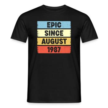 Epic Since August 1987 35e anniversaire - T-shirt homme - noir - Devant - AI Model Male 178 light (178cm)