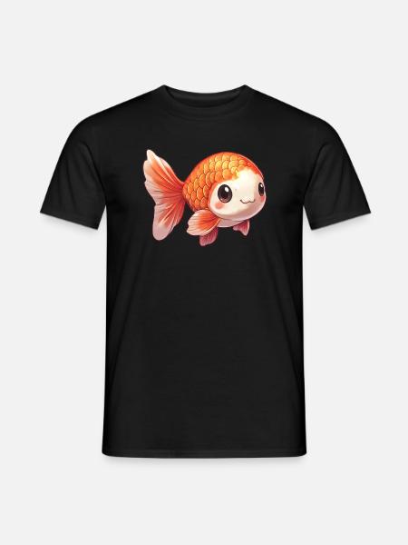Ranchu Goldfisch - Männer T-Shirt - Schwarz