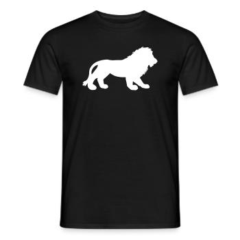 lion - T-shirt homme - noir - Devant - AI Model Male 178 light (178cm)