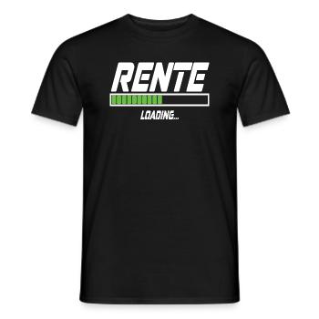 Rente Loading... - Männer T-Shirt - Schwarz - Vorne - AI Model Male 178 light (178cm)