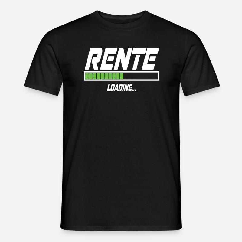 Rente Loading... - Männer T-Shirt - Schwarz
