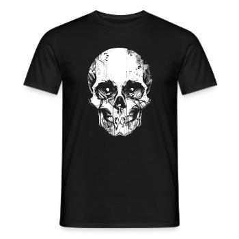 Crâne - T-shirt homme - noir - Devant - AI Model Male 178 light (178cm)