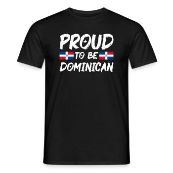 Dominican Republic Flag Dom Rep Flag Travel - Men's T-Shirt - black - Front - AI Model Male 178 light (178cm)