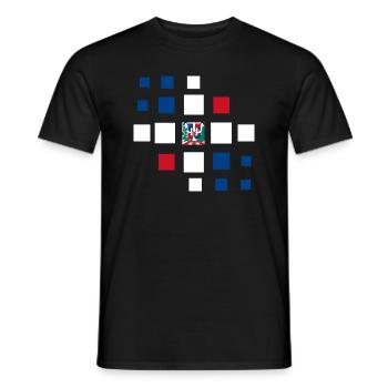 Dominican Republic Flag Dom Rep Flag Travel - Men's T-Shirt - black - Front - AI Model Male 178 light (178cm)