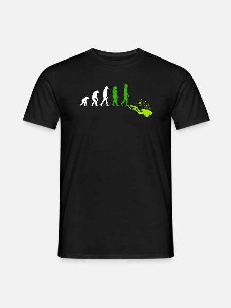 Diving Diver Scuba Evolution - Men's T-Shirt - black