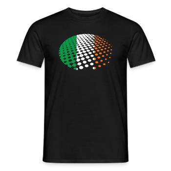 Irland Flagge Vintage Irische Fahne Dublin - Männer T-Shirt - Schwarz - Vorne - AI Model Male 178 light (178cm)