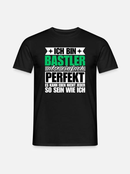 Perfekter Bastler - Männer T-Shirt - Schwarz