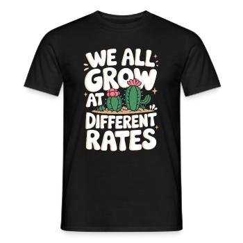 Cactus Cacti Desert Plant - Men's T-Shirt - black - Front - AI Model Male 178 light (178cm)