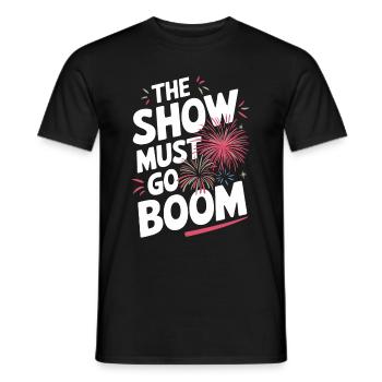 Pyrotechnics Fireworks Pyrotechnics - Men's T-Shirt - black - Front - AI Model Male 178 light (178cm)
