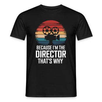 Filmemacher Filmregisseur Kameramann Film - Männer T-Shirt - Schwarz - Vorne - AI Model Male 178 light (178cm)