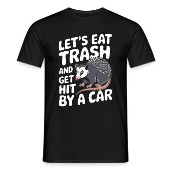 Opossum Possum Animal - Men's T-Shirt - black - Front - AI Model Male 178 light (178cm)