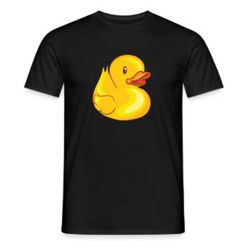 Squeaky Duck - Duck - Duck - Men's T-Shirt - black - Front - AI Model Male 178 light (178cm)