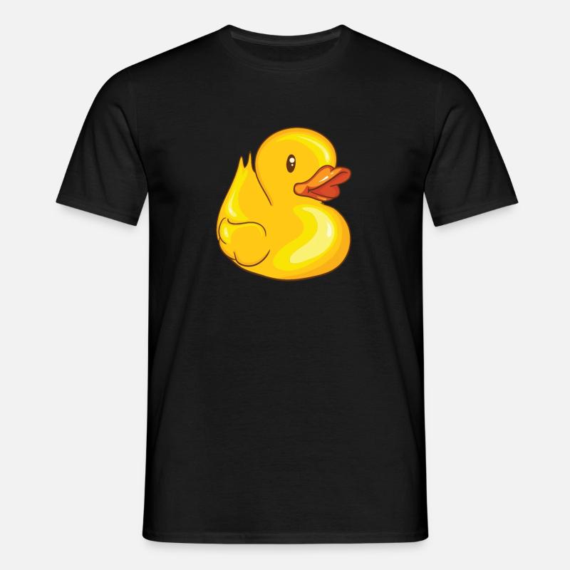 Quietscheentchen - Ente - Duck - Männer T-Shirt - Schwarz