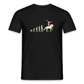 Reitschule Voltigieren Volti Evolution - Männer T-Shirt - Schwarz - Vorne - AI Model Male 178 light (178cm)