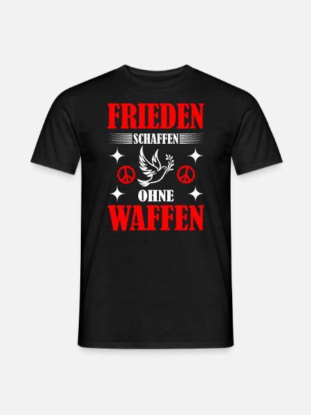 Frieden schaffen - Männer T-Shirt - Schwarz