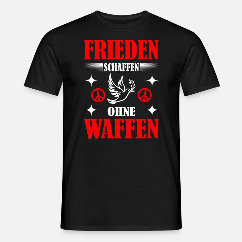 Frieden schaffen - Männer T-Shirt - Schwarz
