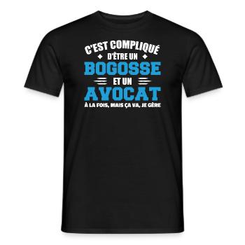 It's hard to be a boog and a lawyer - Men's T-Shirt - black - Front - AI Model Male 178 light (178cm)