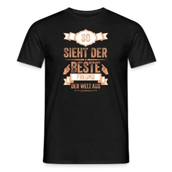 Bester Freund Geschenk – Lustig & Cool - Männer T-Shirt - Schwarz - Vorne - AI Model Male 178 light (178cm)