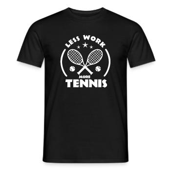 Tennis - T-shirt homme - noir - Devant - AI Model Male 178 light (178cm)