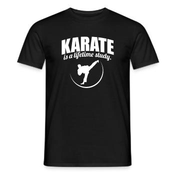 karaté - T-shirt homme - noir - Devant - AI Model Male 178 light (178cm)