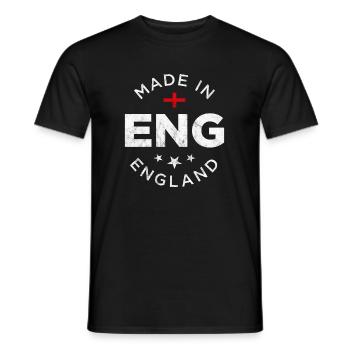 Made in England - Men's T-Shirt - black - Front - AI Model Male 178 light (178cm)