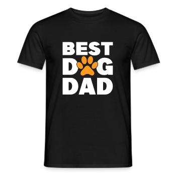 Meilleur père de chien - T-shirt homme - noir - Devant - AI Model Male 178 light (178cm)