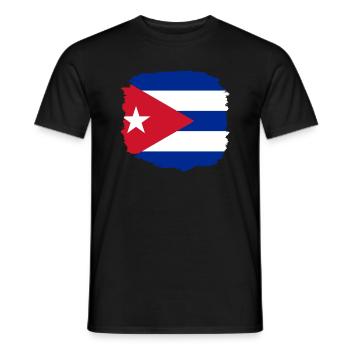 Cuba Flag Caribbean Holiday Cuba Travel Havana - Men's T-Shirt - black - Front - AI Model Male 178 light (178cm)