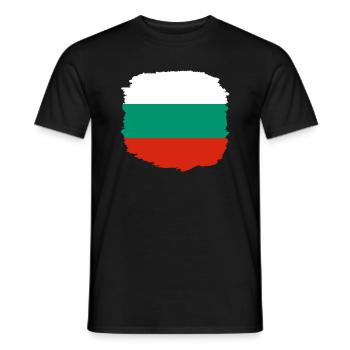 Bulgarien Flagge Bulgarische Fahne Goldstrand - Männer T-Shirt - Schwarz - Vorne - AI Model Male 178 light (178cm)