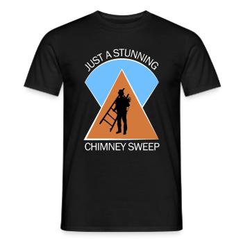 Chimney Sweep Chimney Sweep - Men's T-Shirt - black - Front - AI Model Male 178 light (178cm)