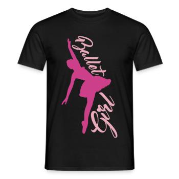 danseuse de ballet - T-shirt homme - noir - Devant - AI Model Male 178 light (178cm)