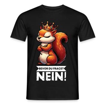 Before You Ask Squirrel Squirrel Rodents - Men's T-Shirt - black - Front - AI Model Male 178 light (178cm)