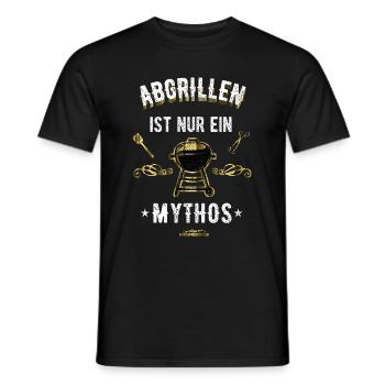 Abgrillen - Männer T-Shirt - Schwarz - Vorne - AI Model Male 178 light (178cm)