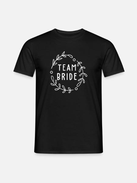 Team bride JGA Geschenk - Männer T-Shirt - Schwarz