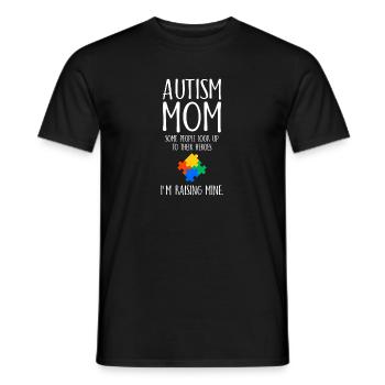 Cadeau d'autisme de conscience de maman d'autisme - T-shirt homme - noir - Devant - AI Model Male 178 light (178cm)